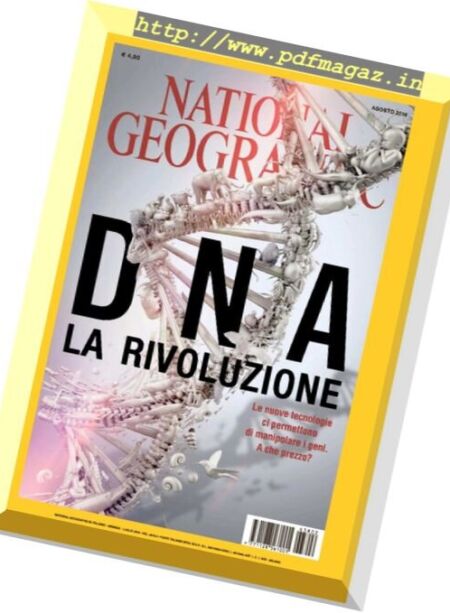 National Geographic Italia – Agosto 2016 Cover