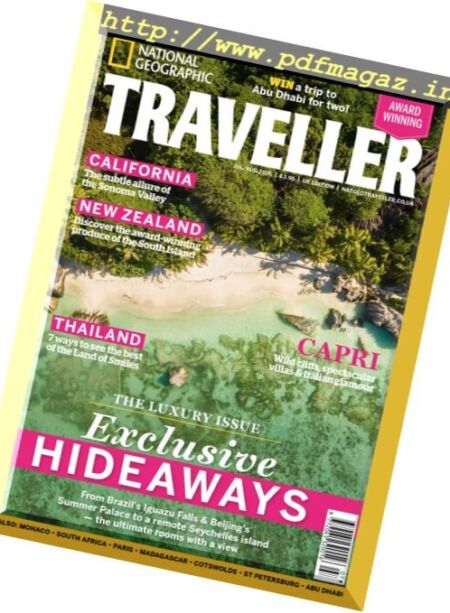 National Geographic Traveller UK – July-August 2016 Cover