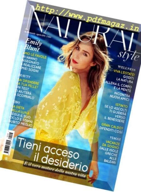 Natural Style – Agosto 2016 Cover