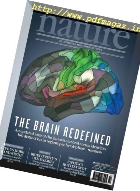 Nature Magazine – 11 August 2016 Cover