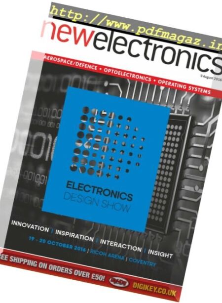 New Electronics – 9 August 2016 Cover