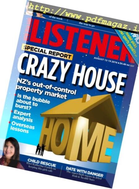 New Zealand Listener – 13 August 2016 Cover