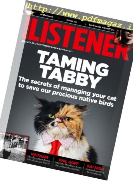New Zealand Listener – 27 August 2016 Cover
