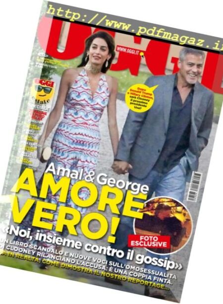 Oggi – 20 Luglio 2016 Cover