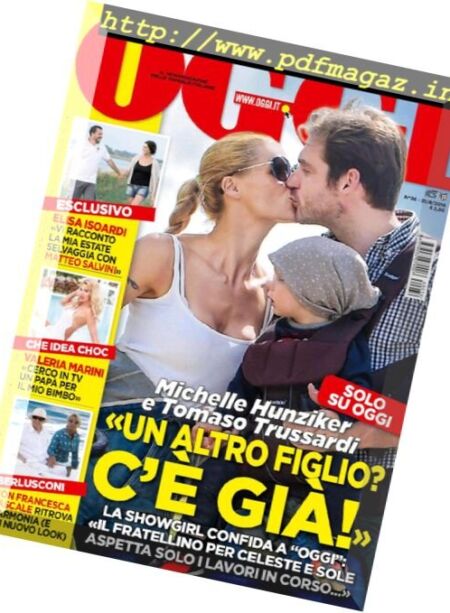 Oggi – 31 Agosto 2016 Cover