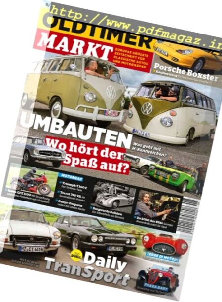 Oldtimer Markt – August 2016 Cover