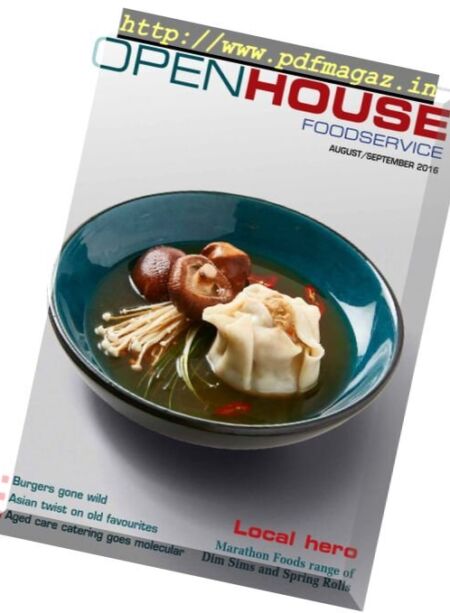 Open House Foodservice – August-September 2016 Cover