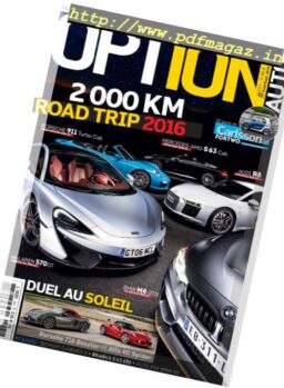 Option Auto – Aout-Septembre 2016