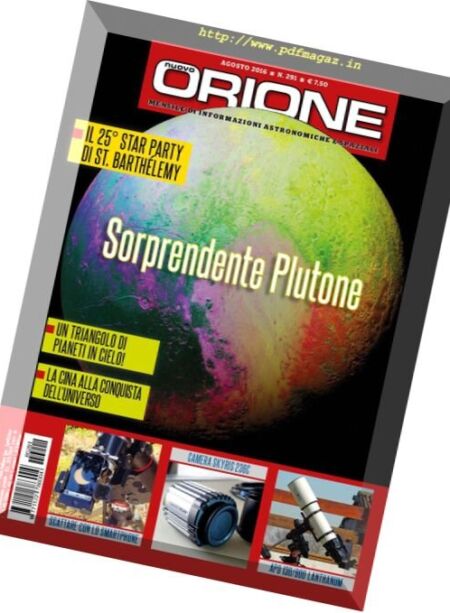 Orione – Agosto 2016 Cover