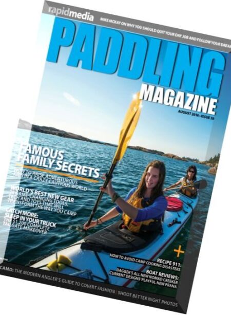 Paddling Magazine – August 2016 Cover