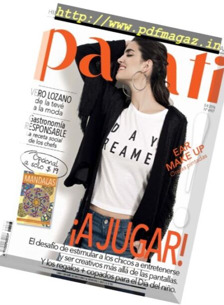 Para Ti Argentina – 5 Agosto 2016 Cover