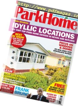 Park Homes & Holiday Caravan – August 2016