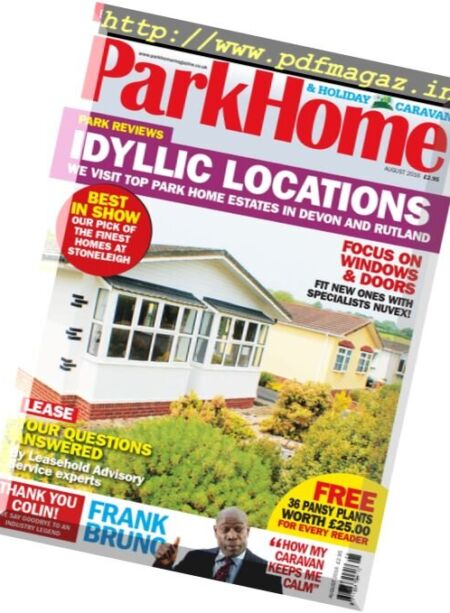 Park Homes & Holiday Caravan – August 2016 Cover