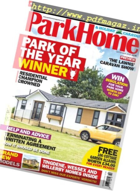 Park Homes & Holiday Caravan – September 2016 Cover
