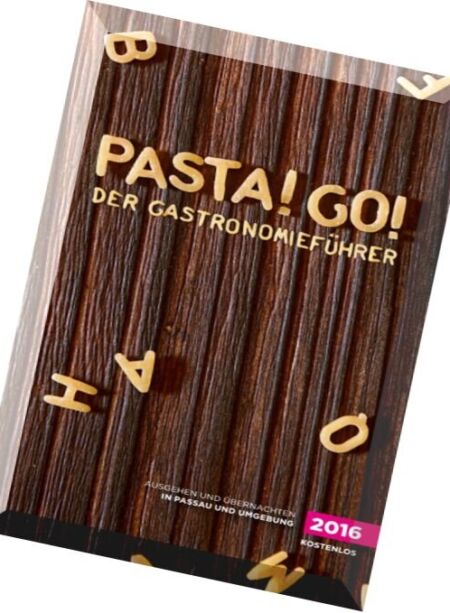 PASTA! GO! – Der Gastronomiefuhrer 2016 Cover