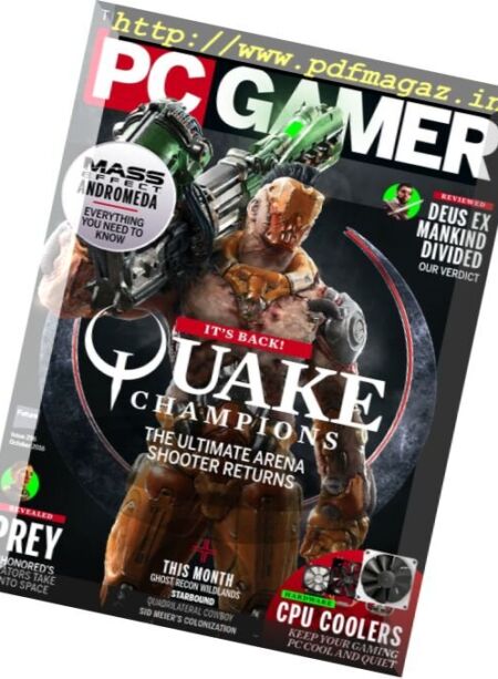 PC Gamer UK – October 2016 Cover