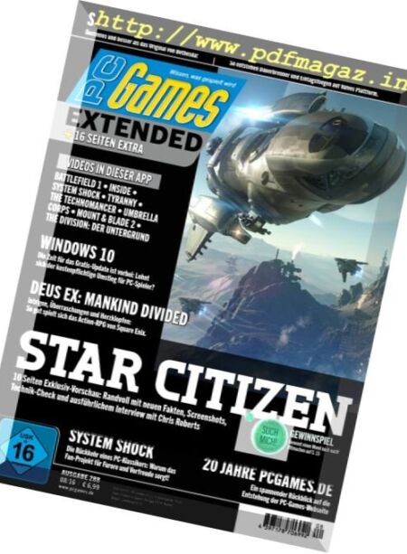 PC Games – August 2016 Cover