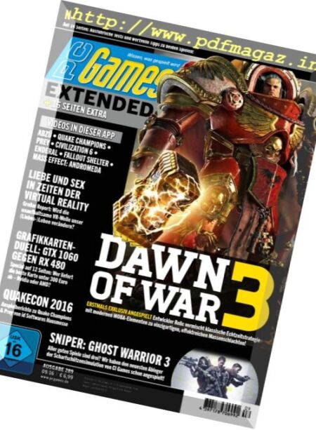 PC Games – September 2016 Cover