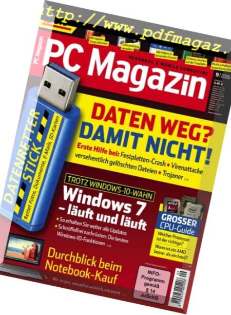 PC Magazin – September 2016 Cover