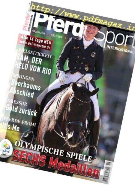 Pferdesport International – 27 August 2016 Cover