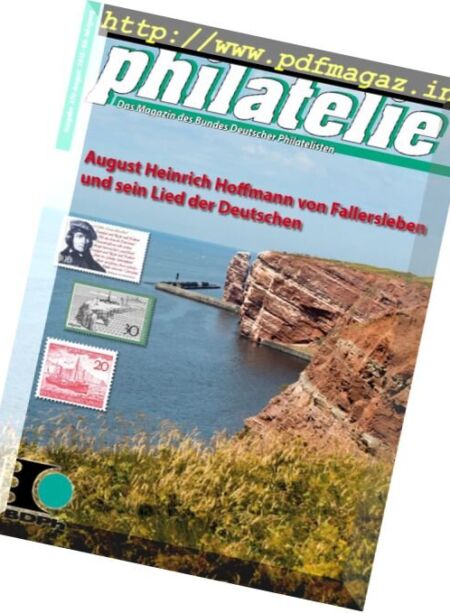 philatelie – August 2016 Cover