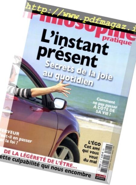 Philosophie Pratique – Aout-Octobre 2016 Cover