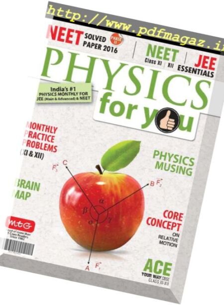 Physics For You – September 2016 Cover