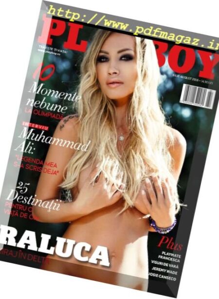 Playboy Romania – Iulie-August 2016 Cover