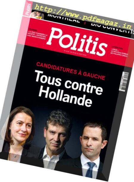 Politis – 25 au 31 Aout 2016 Cover