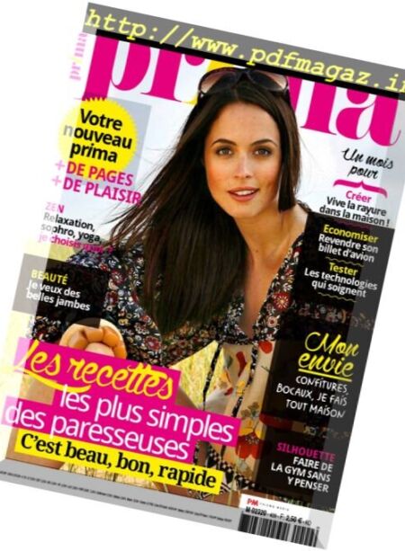 Prima France – Septembre 2016 Cover