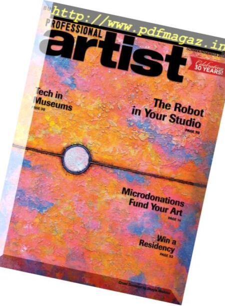 Professional Artist – October-November 2016 Cover