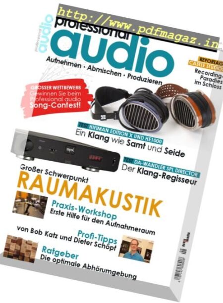 Professional Audio – August 2016 Cover