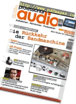 Professional Audio – September 2016