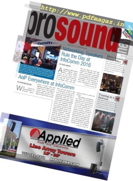 ProSound News – July 2016 Cover