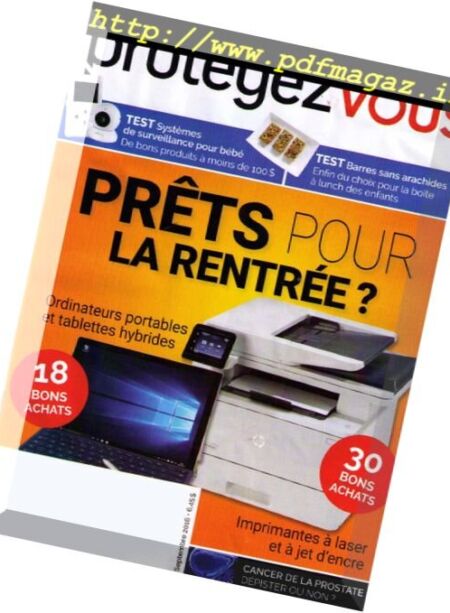 Protegez-vous – Septembre 2016 Cover