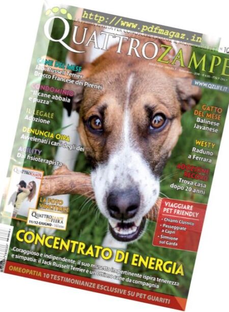 Quattro Zampe – Settembre 2016 Cover