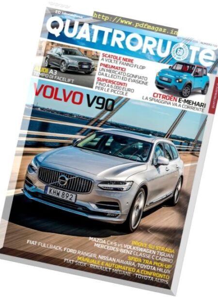 Quattroruote Italia – Settembre 2016 Cover