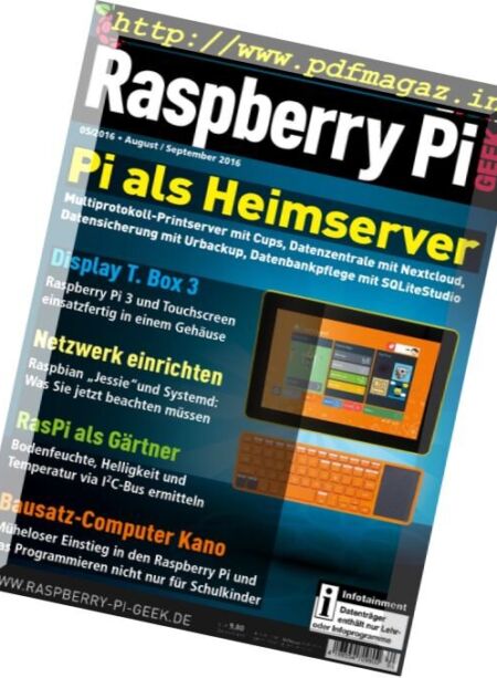 Raspberry Pi Geek – August-September 2016 Cover