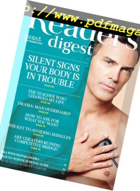 Reader’s Digest Canada – September 2016 Cover