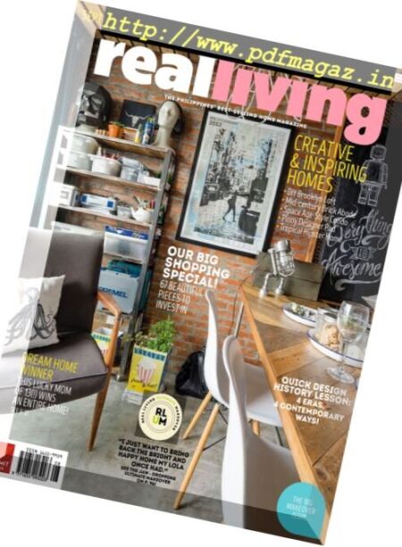 Real Living Philippines – September 2016 Cover