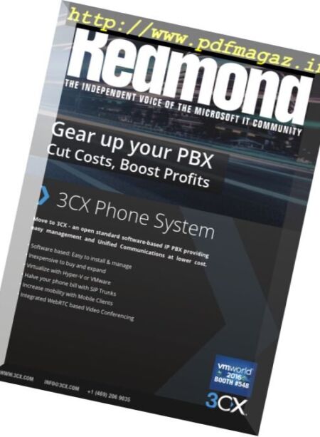 Redmond Magazine – August 2016 Cover