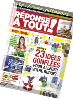 Reponse a Tout! – Octobre 2016