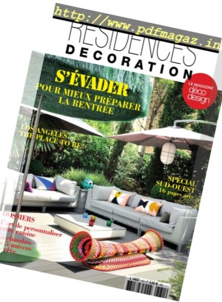 Residences Decoration – Septembre-Octobre 2016 Cover