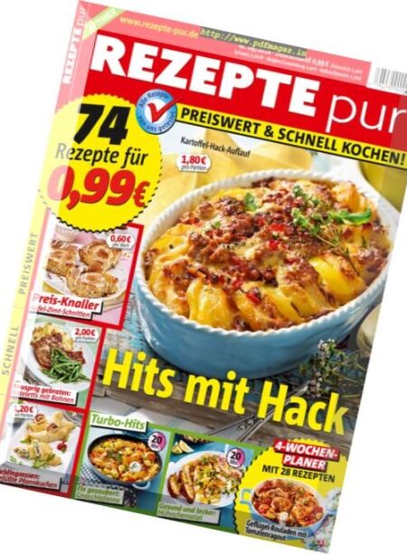 Rezepte Pur – September 2016 Cover