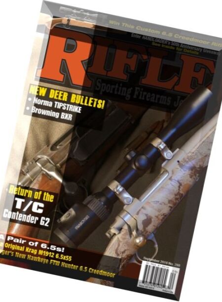 Rifle Magazine – September 2016 Cover