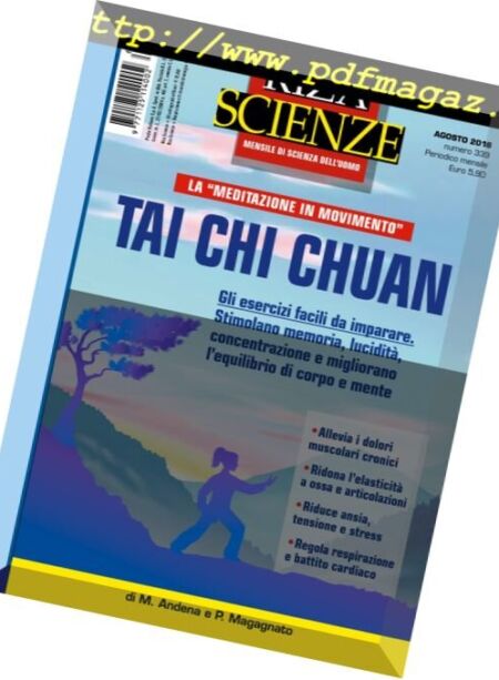 Riza Scienze – Agosto 2016 Cover