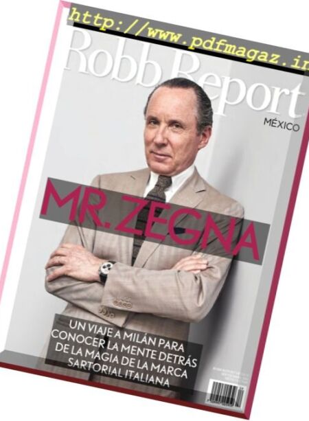 Robb Report Mexico – Septiembre 2016 Cover