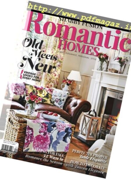 Romantic Homes – October 2016 Cover