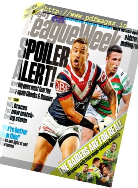Rugby League Week – 18 August 2016 Cover