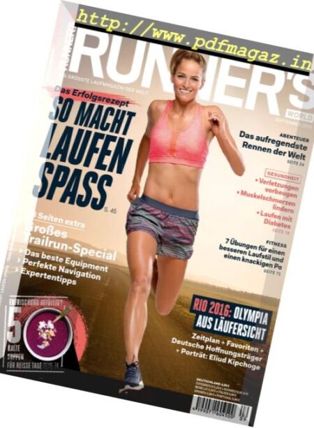 Runner’s World Germany – September 2016 Cover